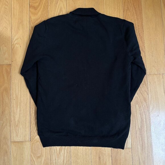Japanese Fleece Lined Oversized Wool Turtleneck L - Picture 2 of 3